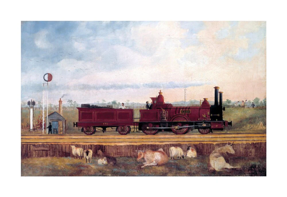 'Dane' London & South Western Railway locomotive no 126, c 1850s. - Image 62