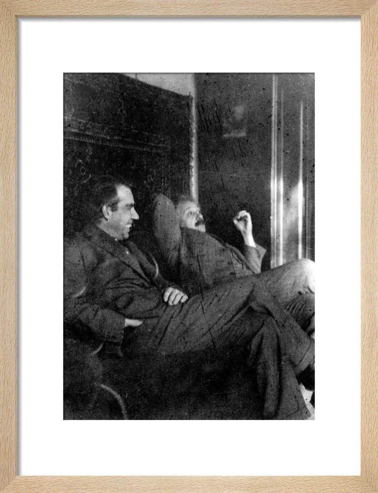 Albert Einstein and Niels Bohr smoking, c 1920. - Image 11
