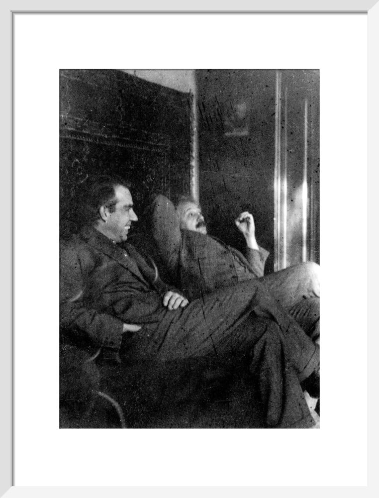 Albert Einstein and Niels Bohr smoking, c 1920. - Image 14