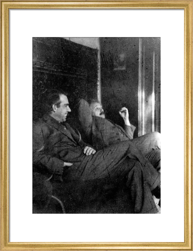 Albert Einstein and Niels Bohr smoking, c 1920. - Image 15