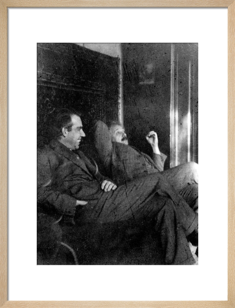 Albert Einstein and Niels Bohr smoking, c 1920. - Image 16