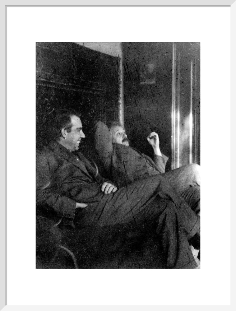 Albert Einstein and Niels Bohr smoking, c 1920. - Image 19