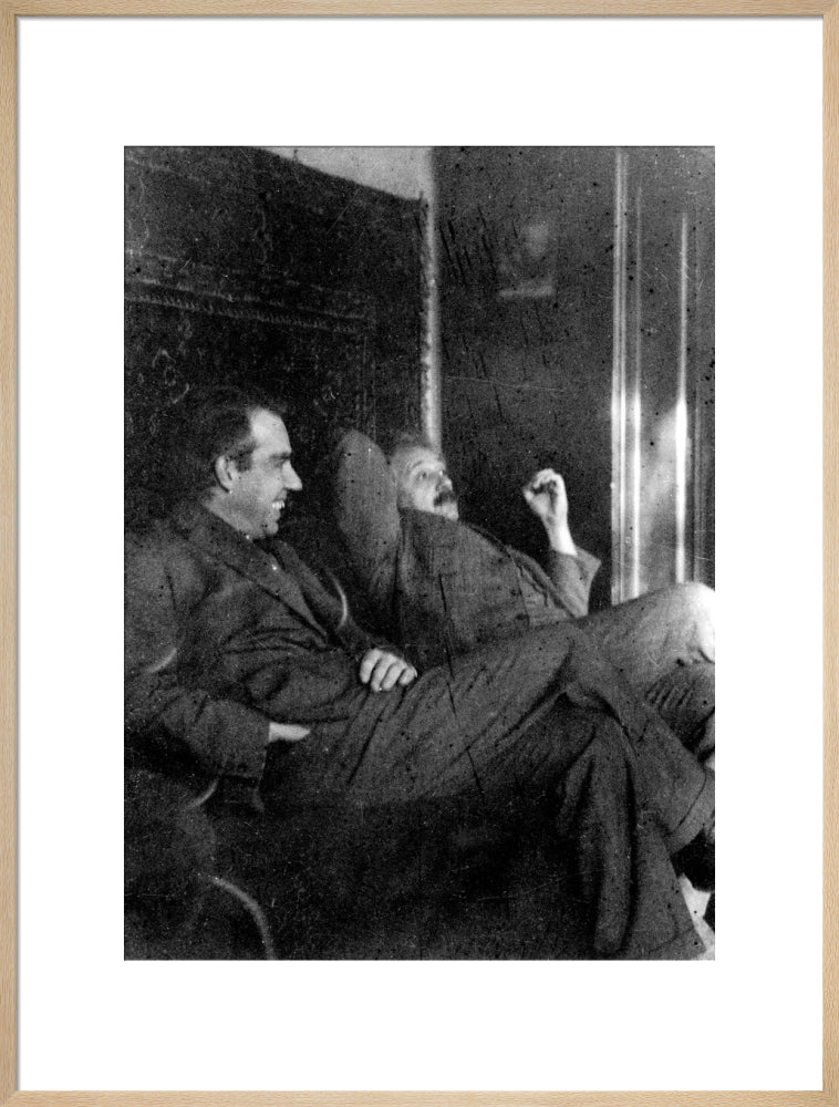 Albert Einstein and Niels Bohr smoking, c 1920. - Image 26