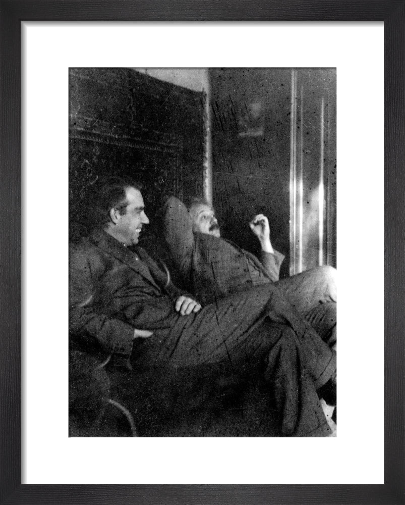 Albert Einstein and Niels Bohr smoking, c 1920. - Image 3