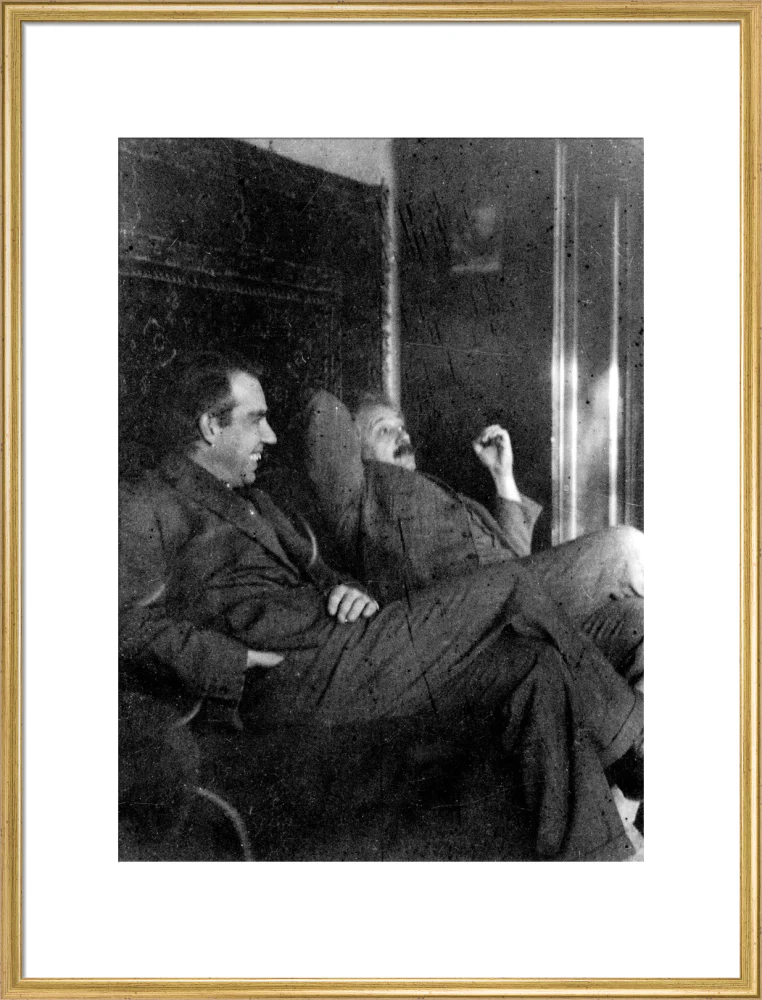 Albert Einstein and Niels Bohr smoking, c 1920. - Image 58