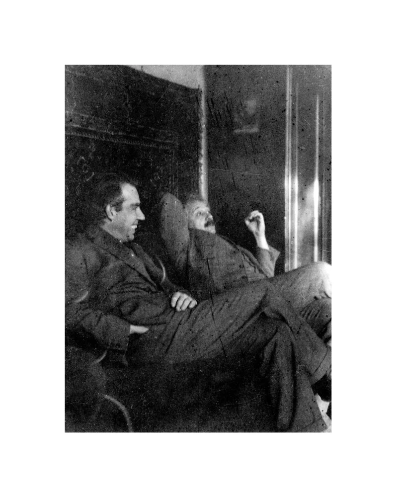 Albert Einstein and Niels Bohr smoking, c 1920. - Image 60