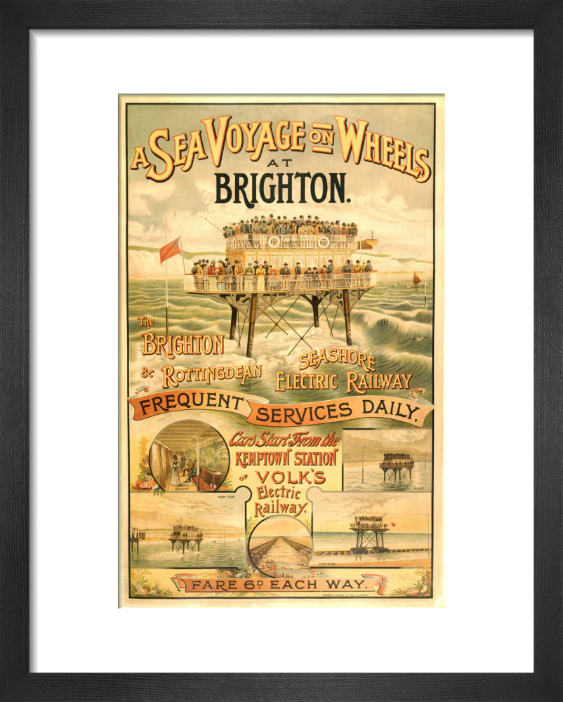 Volk's Brighton & Rottingdean Seashore Electric Railway, poster. - Image 3