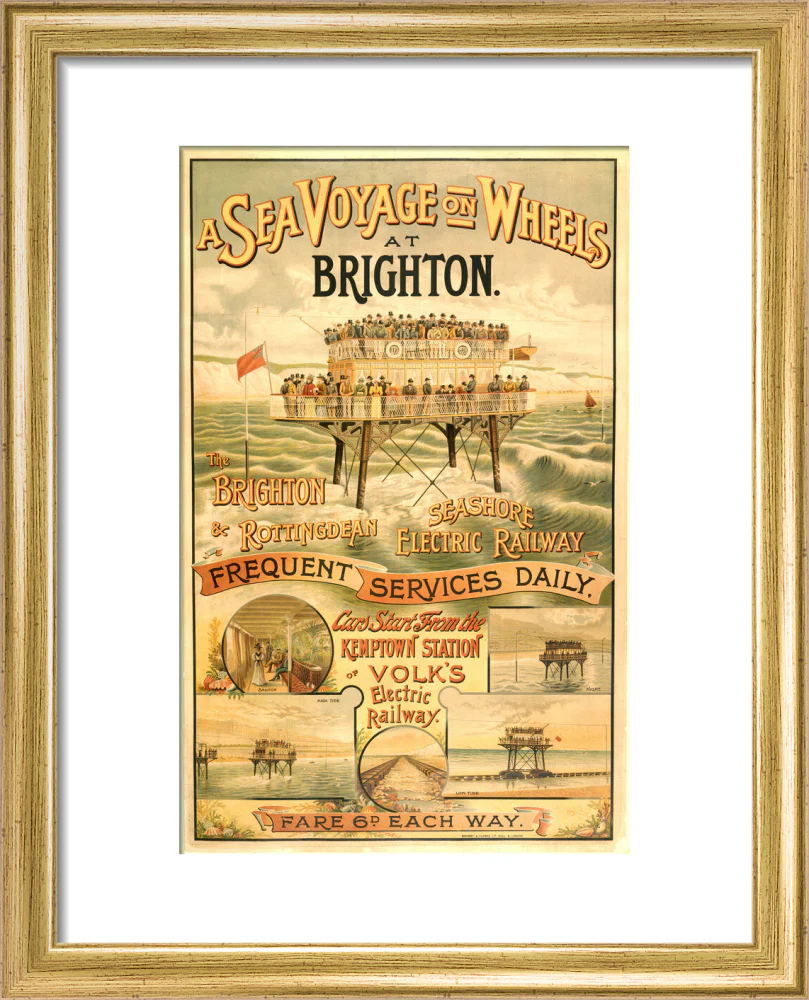 Volk's Brighton & Rottingdean Seashore Electric Railway, poster. - Image 5