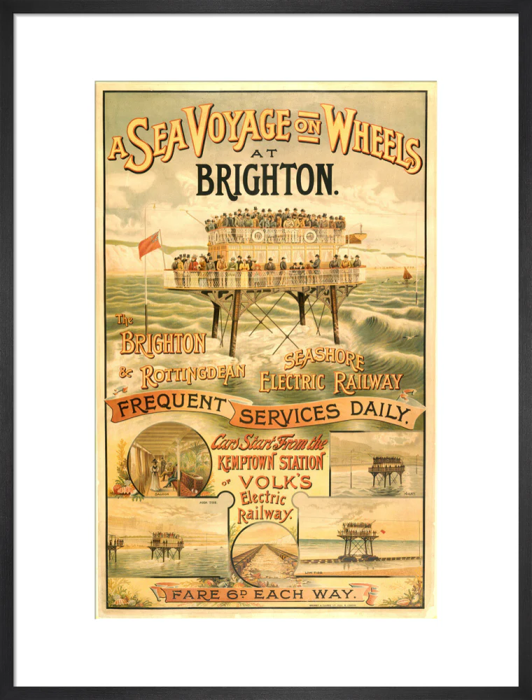Volk's Brighton & Rottingdean Seashore Electric Railway, poster. - Image 51