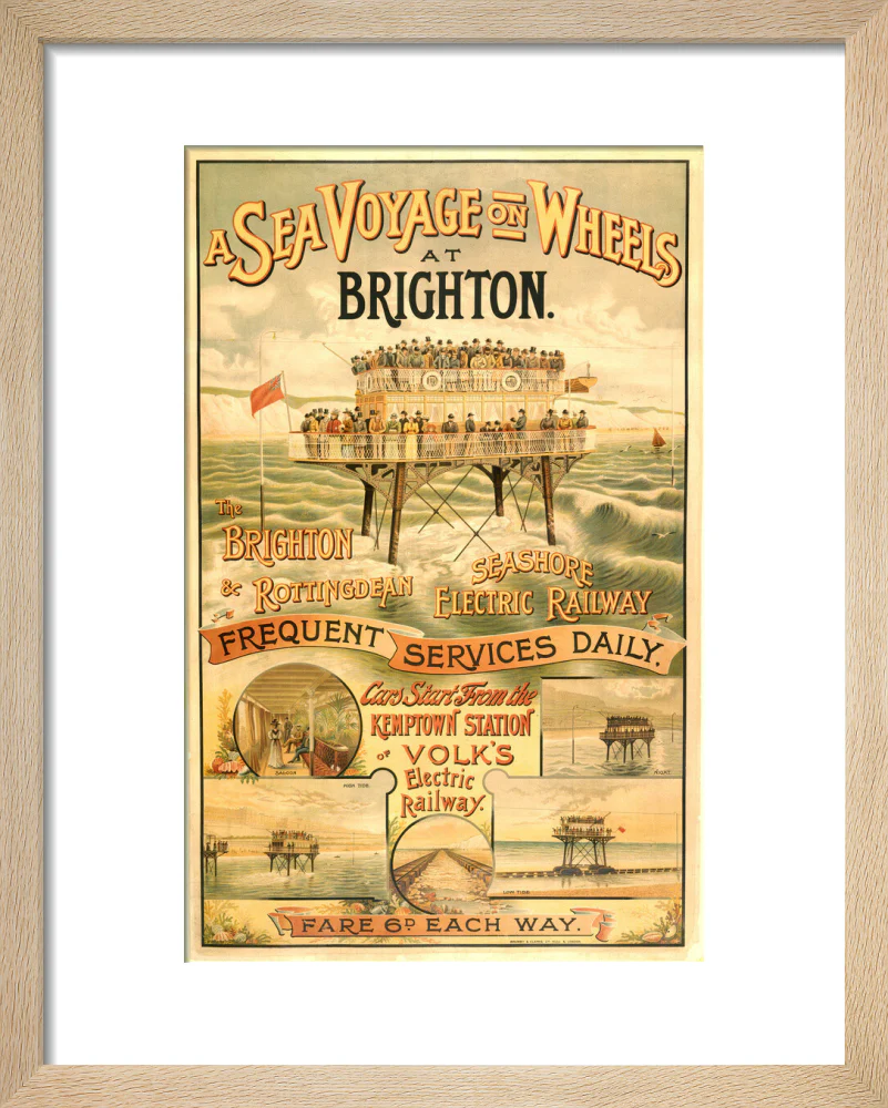 Volk's Brighton & Rottingdean Seashore Electric Railway, poster. - Image 6
