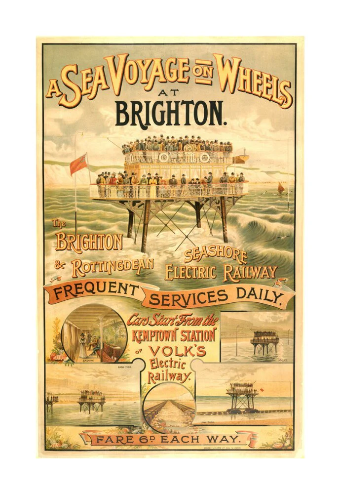 Volk's Brighton & Rottingdean Seashore Electric Railway, poster. - Image 62
