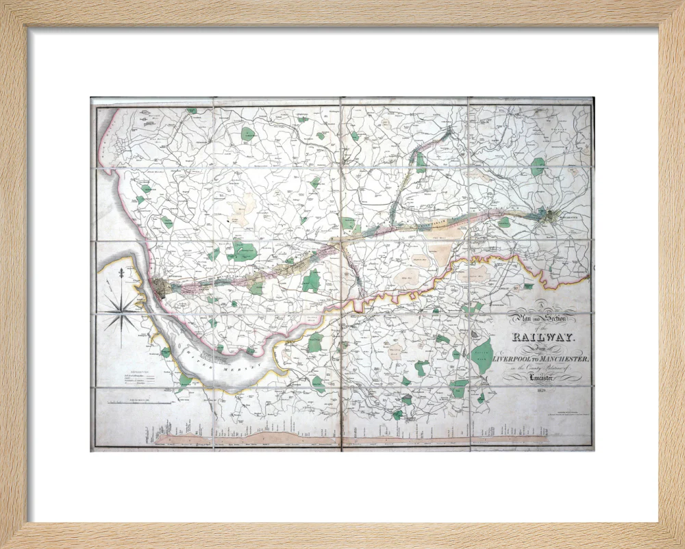 Stephenson's map of the Liverpool & Manchester Railway, c 1824-1830. - Image 39