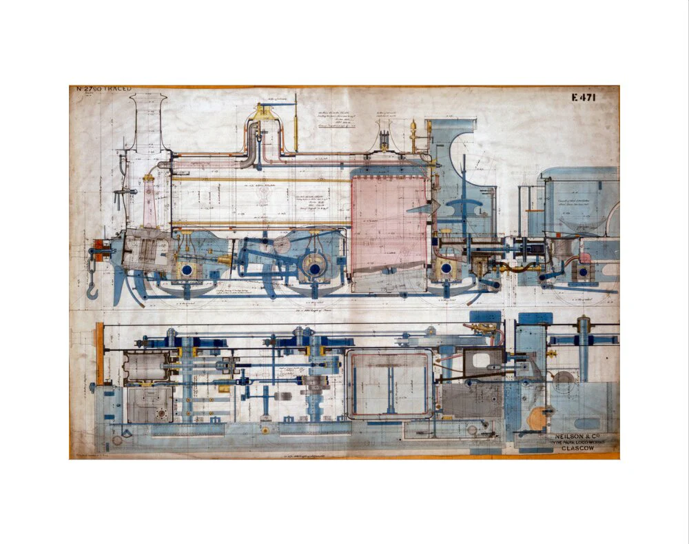 0-6-0 tank locomotive, 1878. - Image 2