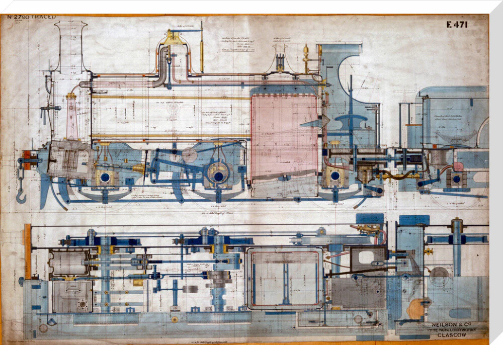 0-6-0 tank locomotive, 1878. - Image 67
