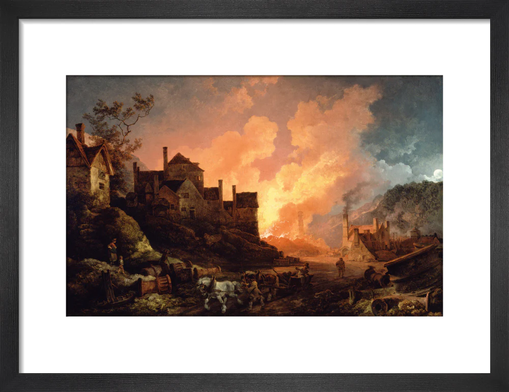 'Coalbrookdale by Night', 1801. - Image 8