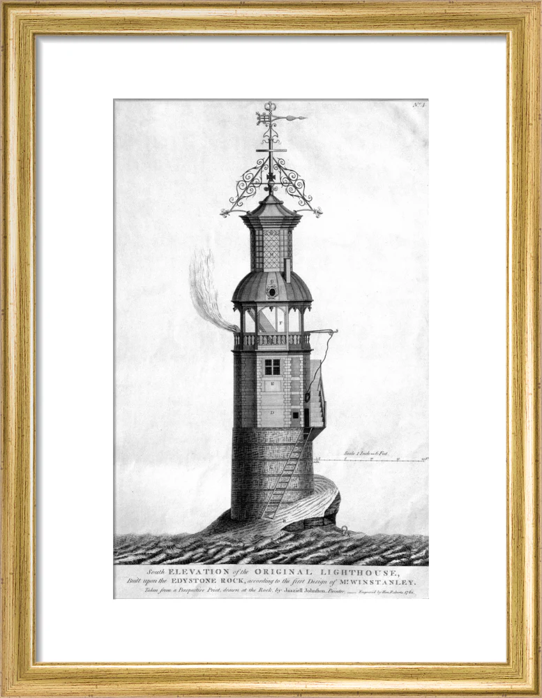 The original Eddystone lighthouse, 1699. - Image 10