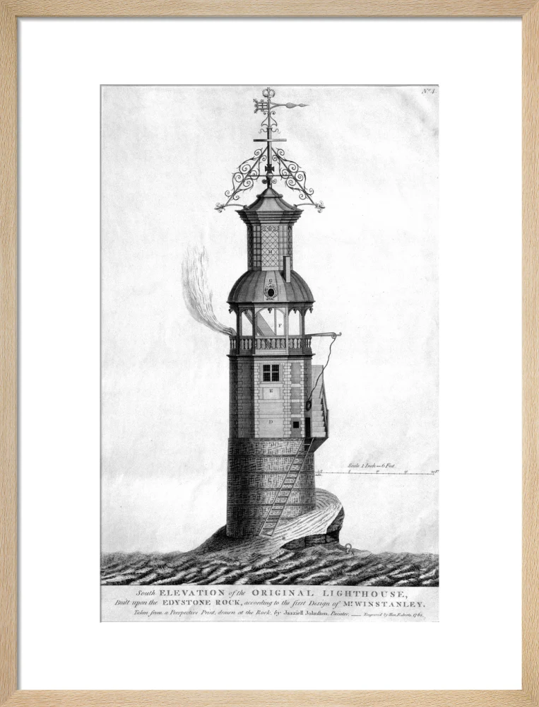 The original Eddystone lighthouse, 1699. - Image 16