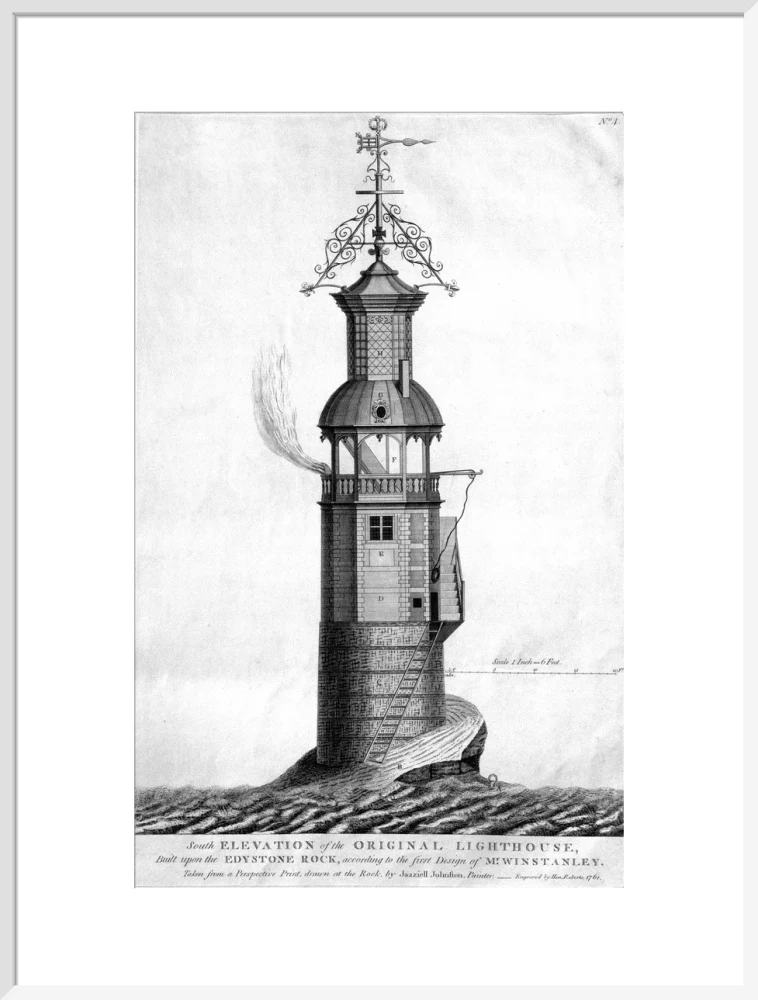 The original Eddystone lighthouse, 1699. - Image 24