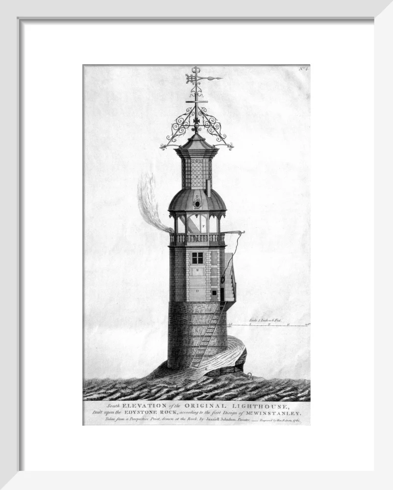 The original Eddystone lighthouse, 1699. - Image 37
