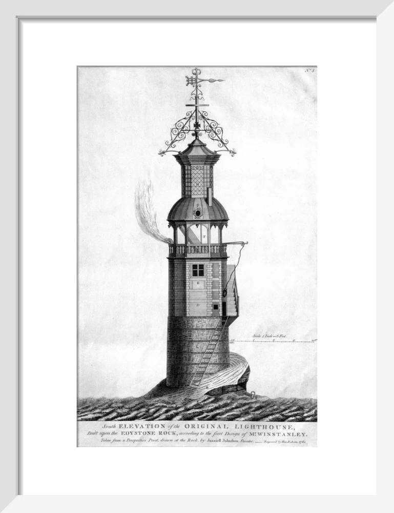 The original Eddystone lighthouse, 1699. - Image 42
