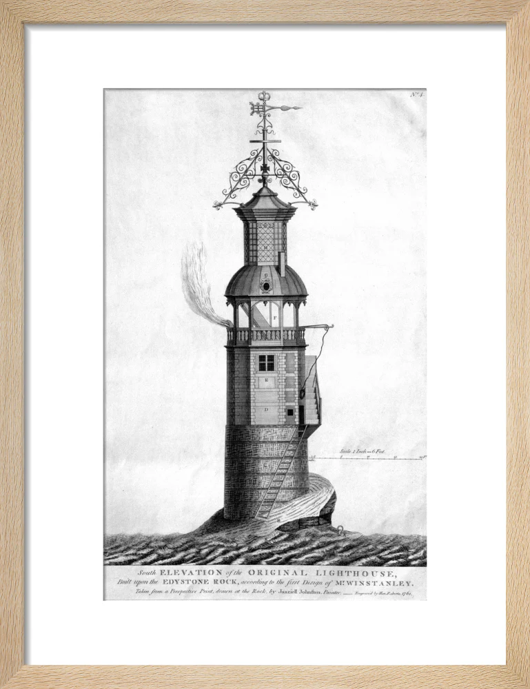 The original Eddystone lighthouse, 1699. - Image 44
