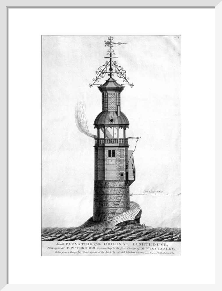 The original Eddystone lighthouse, 1699. - Image 47