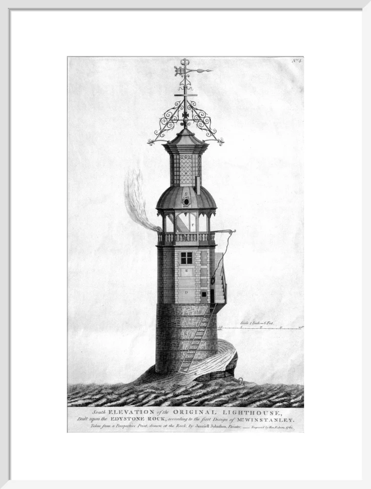 The original Eddystone lighthouse, 1699. - Image 52