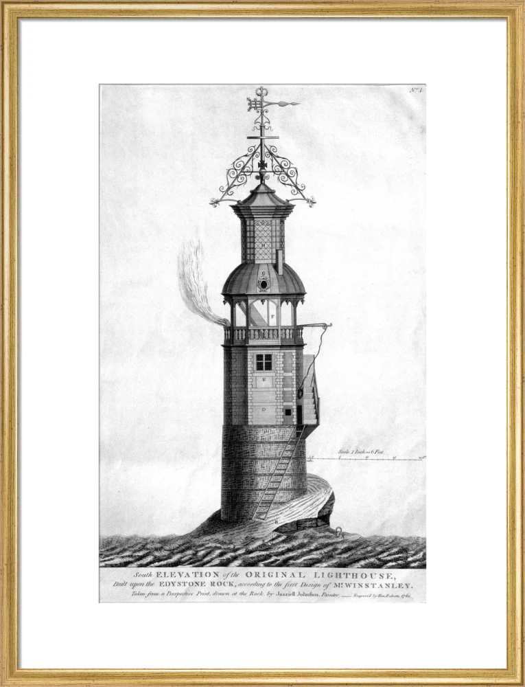 The original Eddystone lighthouse, 1699. - Image 53