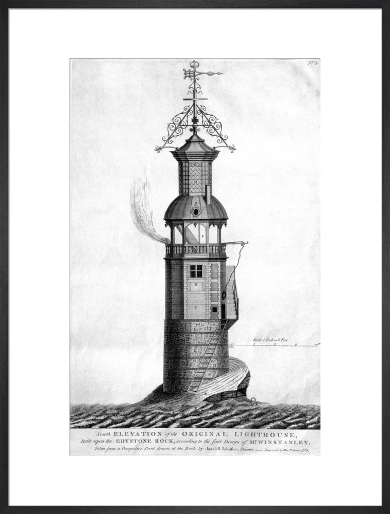 The original Eddystone lighthouse, 1699. - Image 56