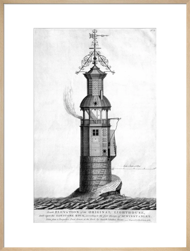 The original Eddystone lighthouse, 1699. - Image 59
