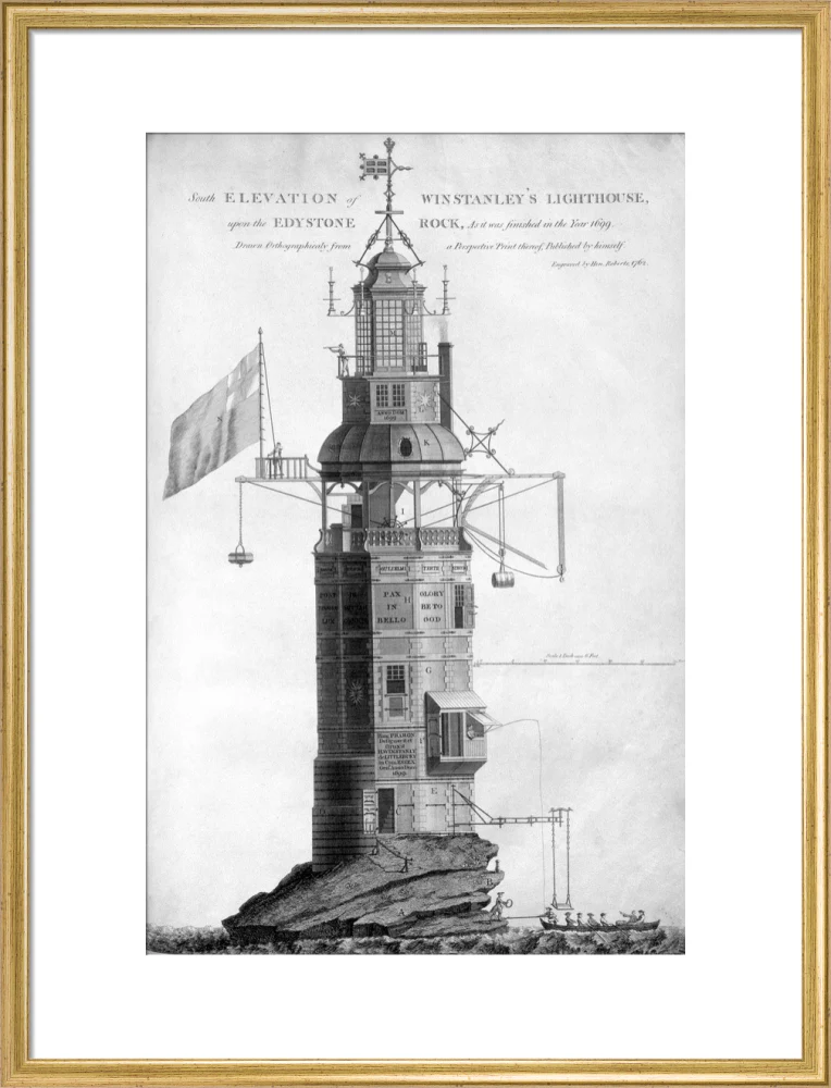 The original Eddystone lighthouse, 1699. - Image 20
