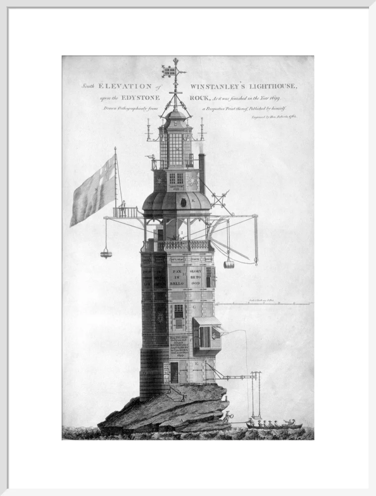 The original Eddystone lighthouse, 1699. - Image 24