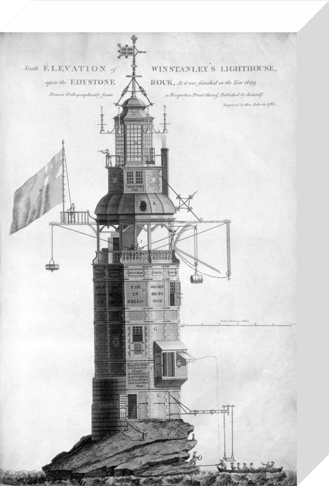 The original Eddystone lighthouse, 1699. - Image 31