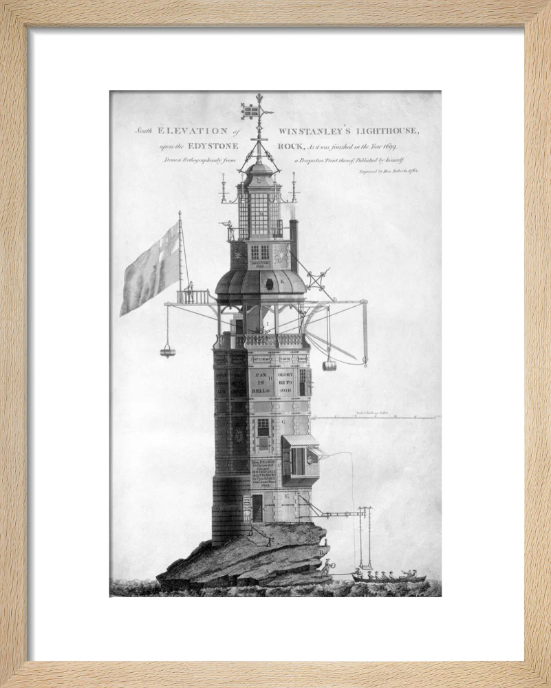 The original Eddystone lighthouse, 1699. - Image 39