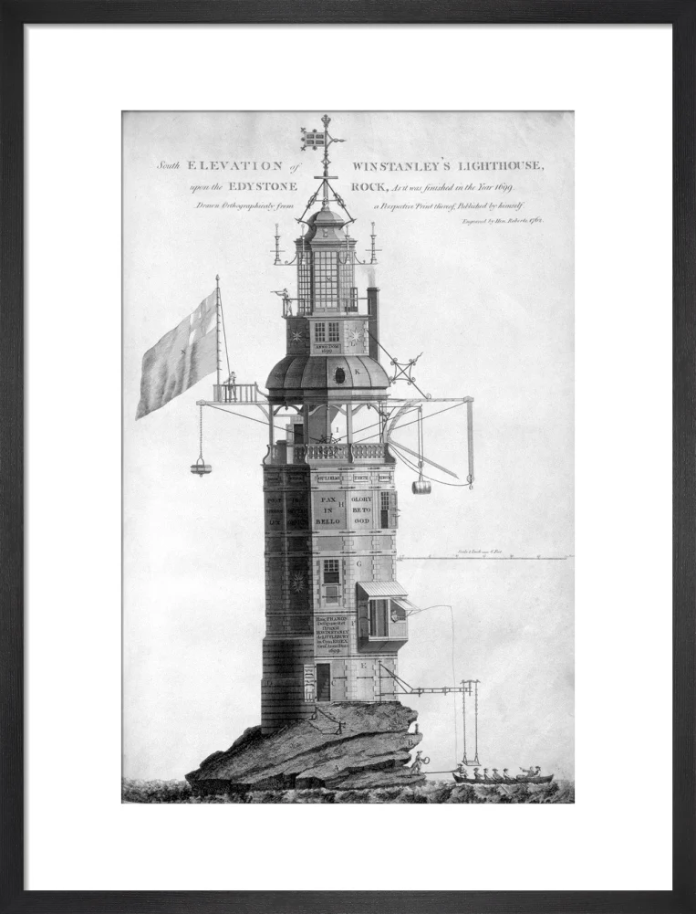 The original Eddystone lighthouse, 1699. - Image 46
