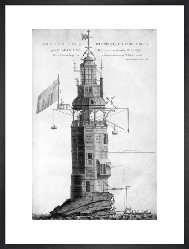 The original Eddystone lighthouse, 1699. - Image 51