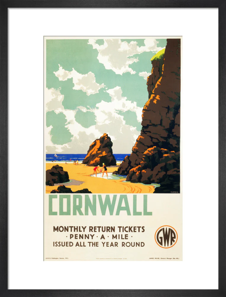 'Cornwall', GWR poster, c 1937. - Image 13