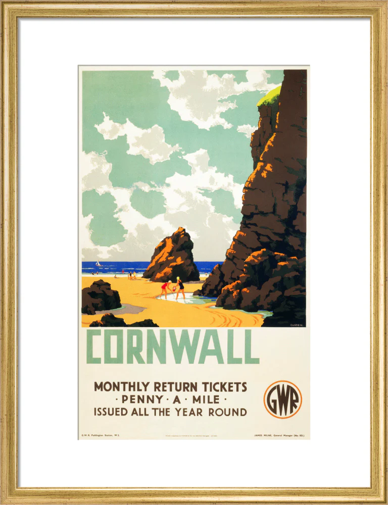 'Cornwall', GWR poster, c 1937. - Image 15
