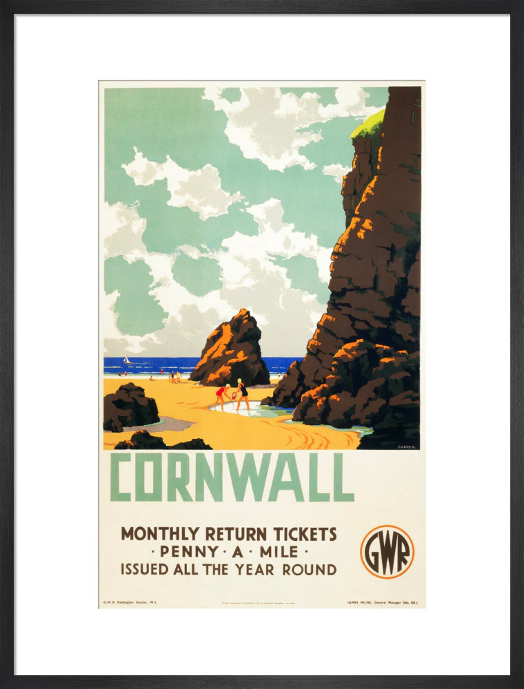 'Cornwall', GWR poster, c 1937. - Image 18
