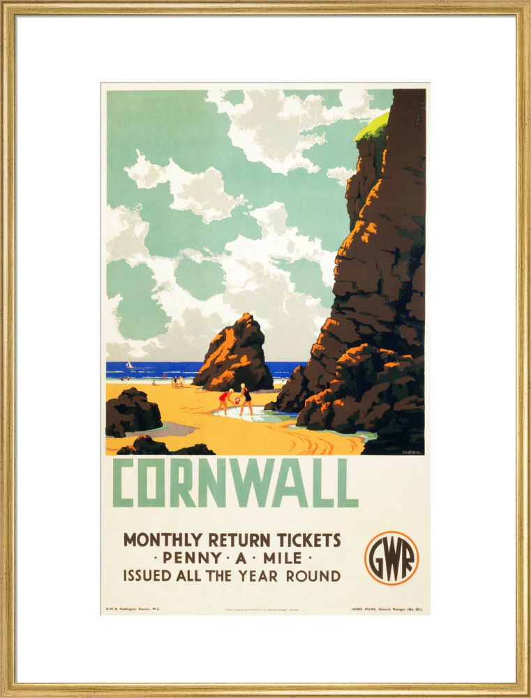 'Cornwall', GWR poster, c 1937. - Image 25