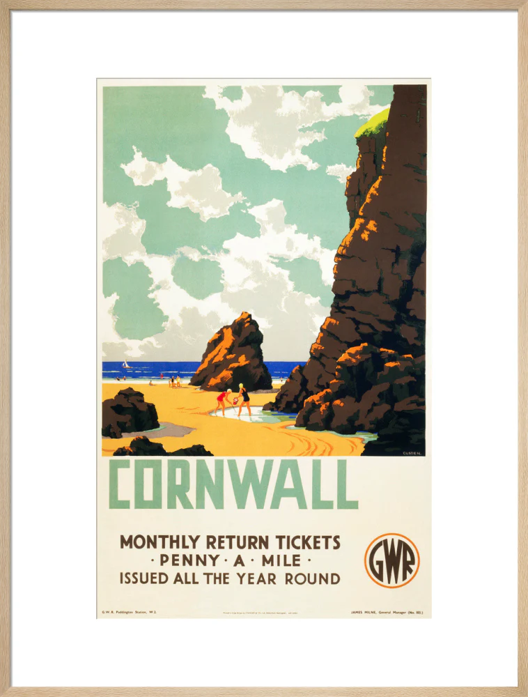 'Cornwall', GWR poster, c 1937. - Image 26