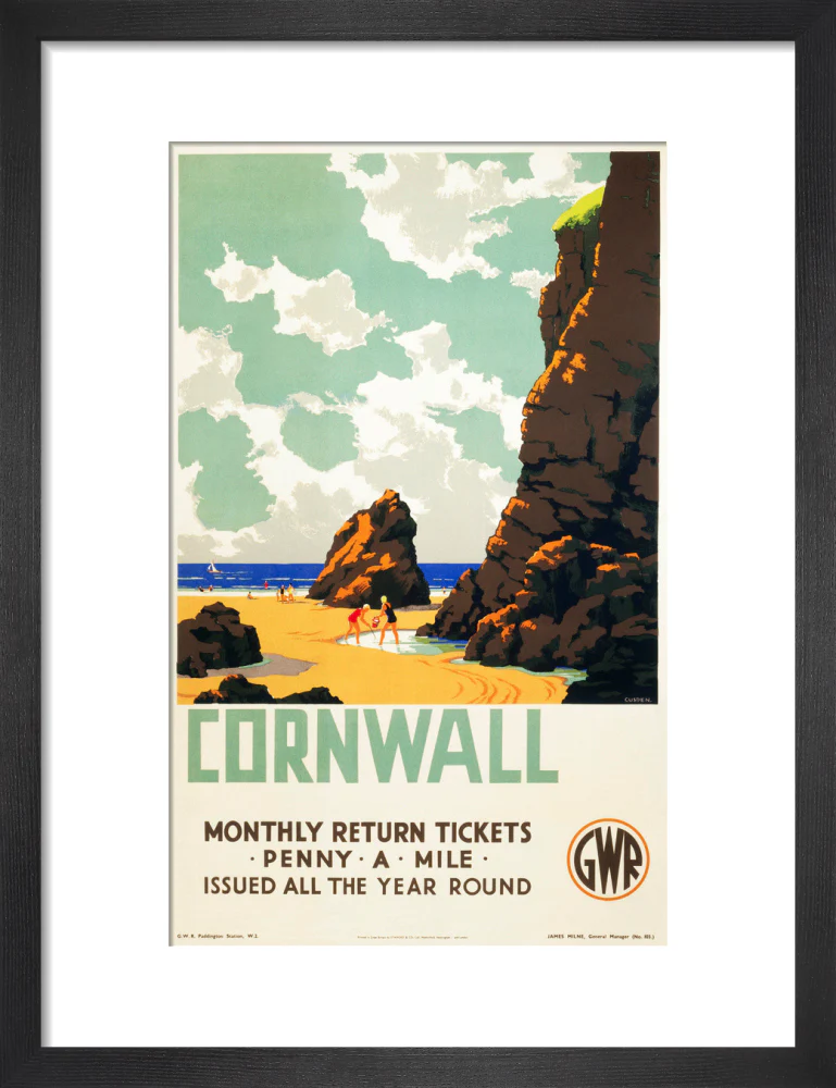 'Cornwall', GWR poster, c 1937. - Image 8