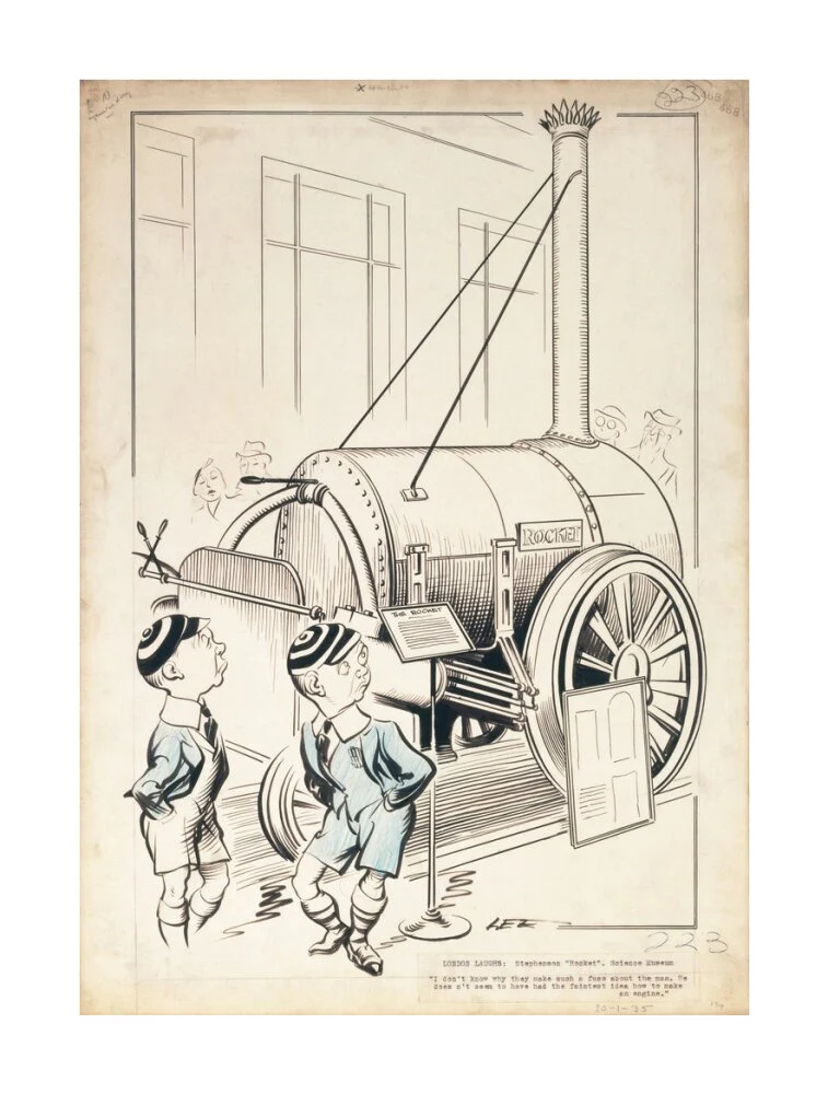 London Laughs - 'Stephenson's Rocket, Science Museum', 1935. - Image 29