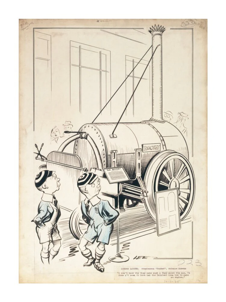 London Laughs - 'Stephenson's Rocket, Science Museum', 1935. - Image 63