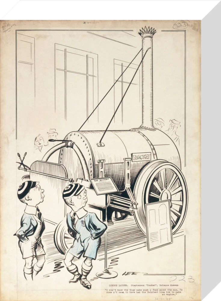 London Laughs - 'Stephenson's Rocket, Science Museum', 1935. - Image 64
