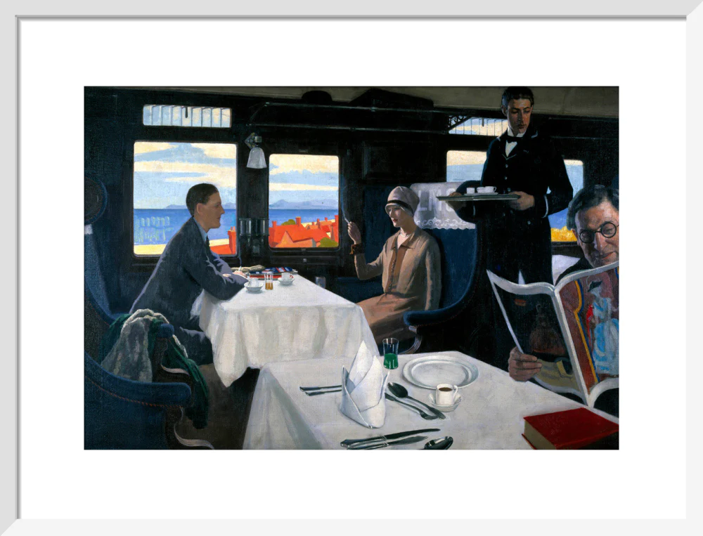 Interior of an LMS refreshment car, 1923-1935. - Image 14