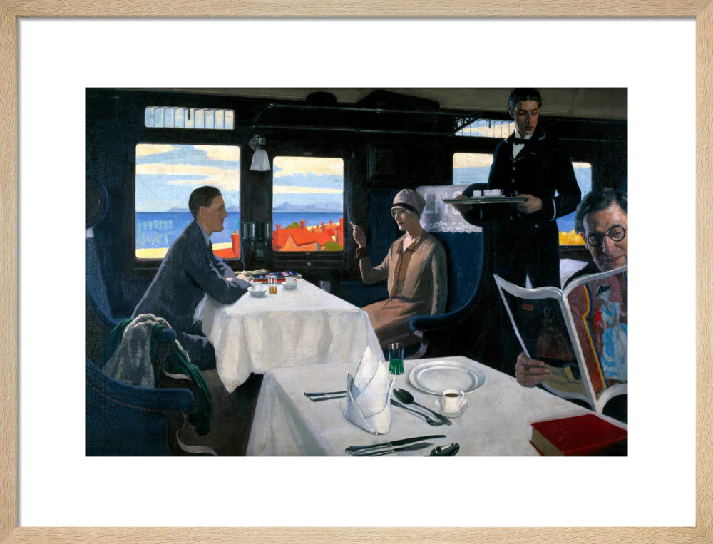 Interior of an LMS refreshment car, 1923-1935. - Image 16