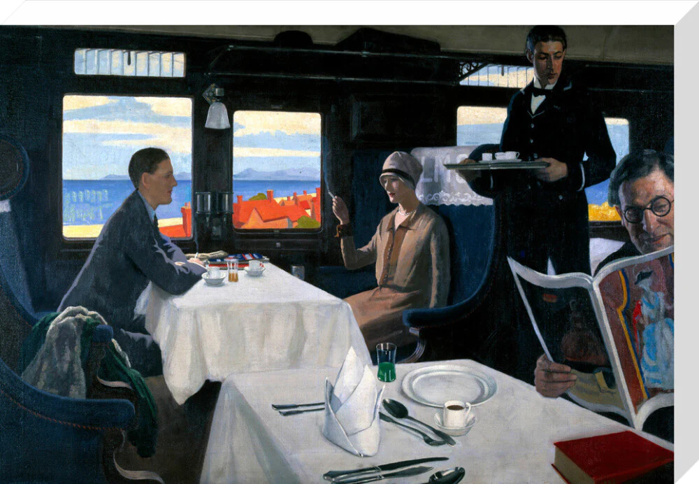 Interior of an LMS refreshment car, 1923-1935. - Image 33