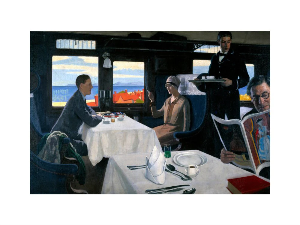Interior of an LMS refreshment car, 1923-1935. - Image 40