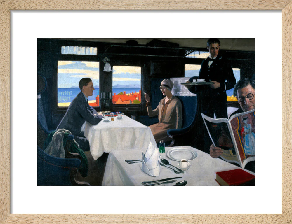 Interior of an LMS refreshment car, 1923-1935. - Image 44